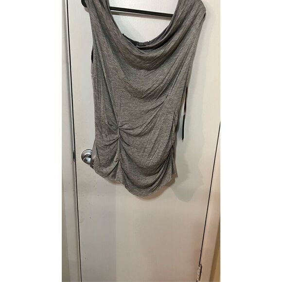 Wilster Gathered Beautiful gray tank blouse new with tags womens size S - Picture 3 of 10